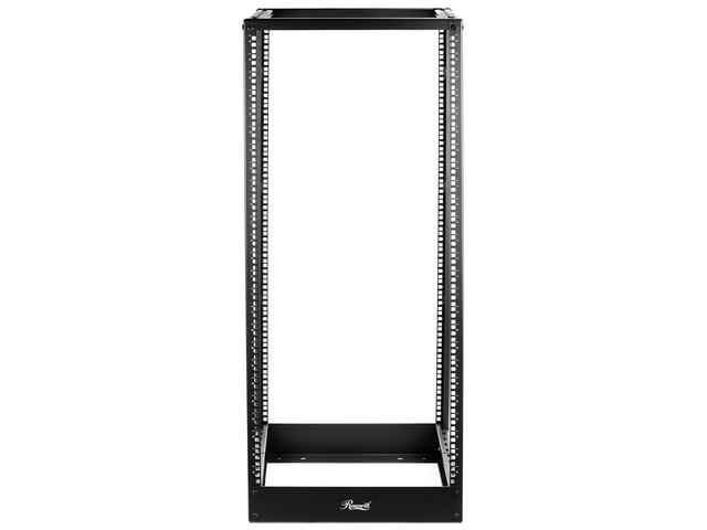 Rosewill 25U Open Frame Server Rack 4-Post Network Server Rack Adjustable Depth Frame Rack Heavy Load Rack For Computer/Data/AV/IT Equipment/Network Equipment-RSR-4P25U001