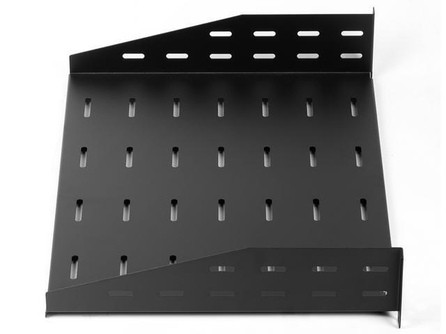 Rosewill 2U 19-Inch Universal Vented Rack Mount Cantilever Server Cabinet Shelf 14-Inches Deep Black-RSA-2USHF001