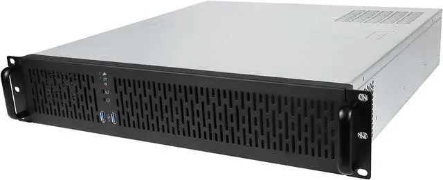Rosewill 2U Server Chassis Rackmount Case 4x 3.5" Bays 2x 2.5" Devices Micro-ATX Compatible 2x 80mm PMW Fans 2x USB 3.0 - RSV-Z2800U