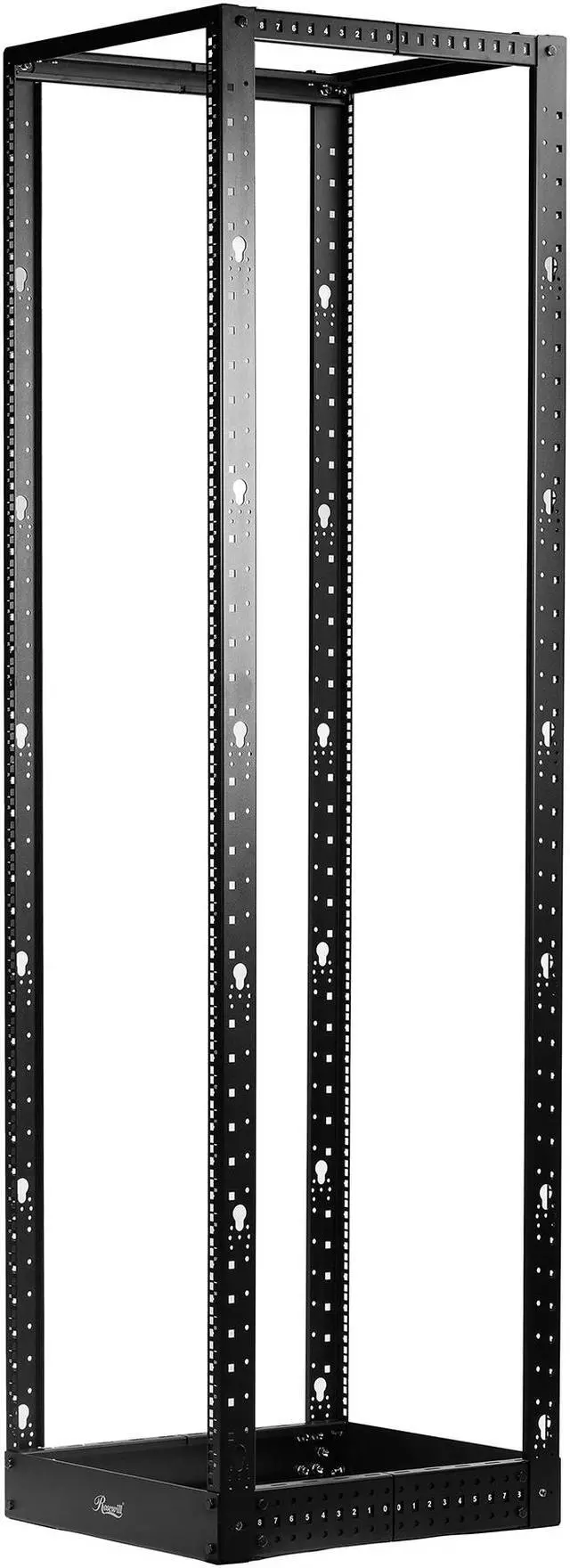 Rosewill 42U Open Frame Server Rack 4-Post Network Server Rack Adjustable Depth Frame Rack Heavy Load Rack for Computer/Data/AV/IT Equipment/Network Equipment-RSR-4P42U001