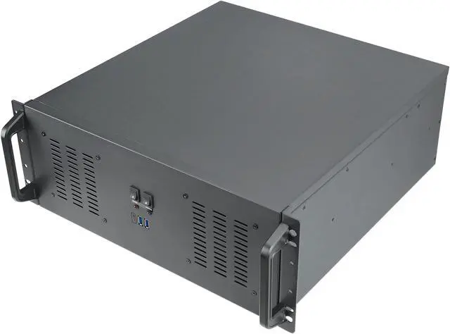 Rosewill 4U Server Chassis Rackmount Case 11x 3.5" Bays 3x 2.5" Devices ATX CEB Compatible 2 120mm PWM Fan 2 80mm PWM Fans 2x USB 3.0 1 USB-C 3.1 Front Panel Lock and Key - RSV-R4200U
