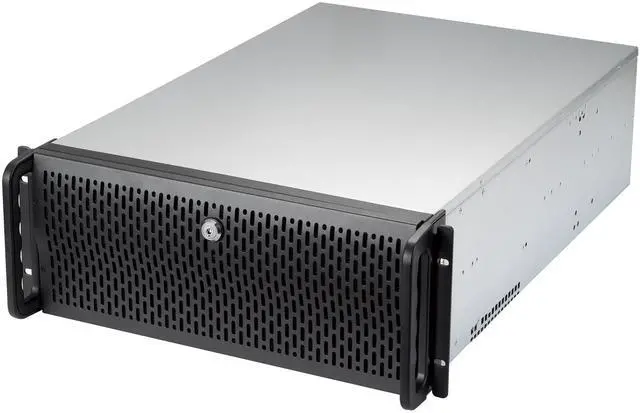 Rosewill 4U Server Chassis Rackmount Case 12 Hot Swap 3.5" 2.5" SATA I SATA II SATA III SAS E-ATX Compatible 3 Front 120mm Fans 2 Rear 80mm Fans 2x USB 3.0 Front Panel Lock - RSV-L4412U