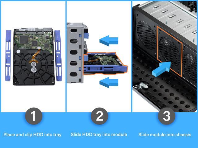 Rosewill 4U Server Chassis Rackmount Case 15 3.5" HDD Bays E-ATX Compatible 6 Front 120mm Fans 2 Rear 80mm Fans 2x USB 3.0 Front Panel Lock And Key Silver/Black - RSV-L4500U