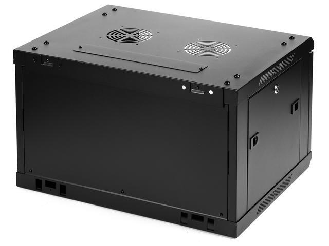 Rosewill 6U Server Rack Enclosure With Glass Door Locks & Removable Side Panels Wall Mount Network Cabinet 19 Inch Rack 17.7 Inches Deep Flat-Pack-RSWM-6U001F