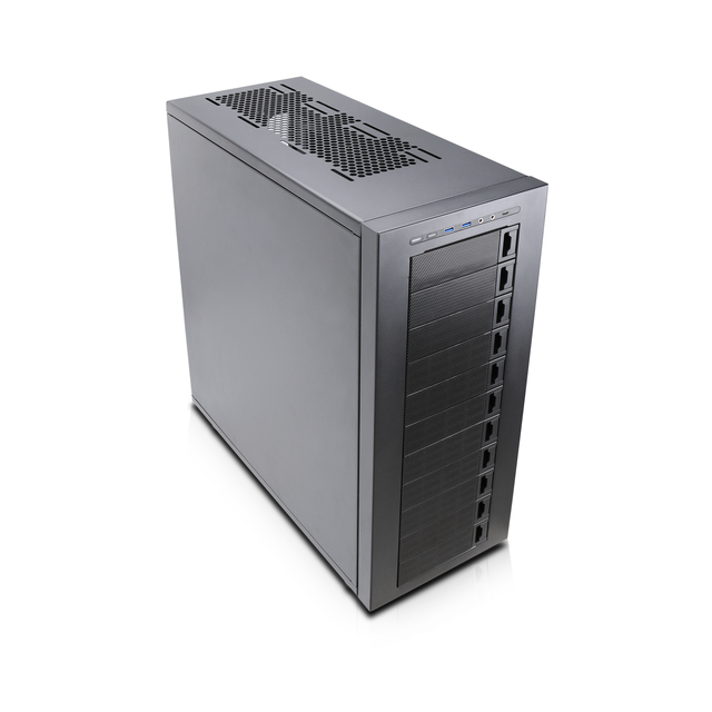 Rosewill THOR NAS - Full Tower Workstation Case Server Chassis Supports Up To 11 3.5" HDD And 13 2.5" SSD E-ATX Compatible 1x 140mm PWM Fan USB 3.2 Type-C Ideal For AI Servers DIY NAS Media Servers Small Business Applications