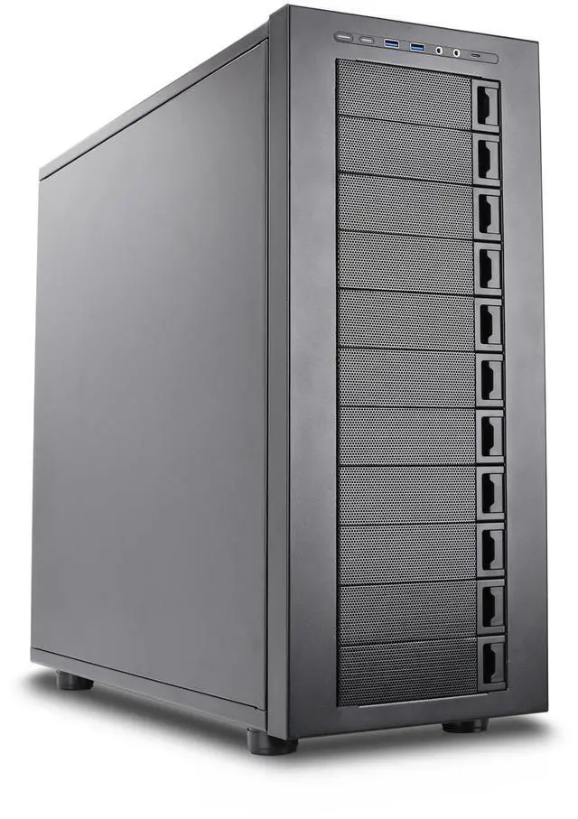 Rosewill THOR NAS - Full Tower Workstation Case Server Chassis Supports up to 11 3.5" HDD and 13 2.5" SSD E-ATX Compatible 1x 140mm PWM Fan USB 3.2 Type-C Ideal for AI Servers DIY NAS Media Servers Small Business Applications