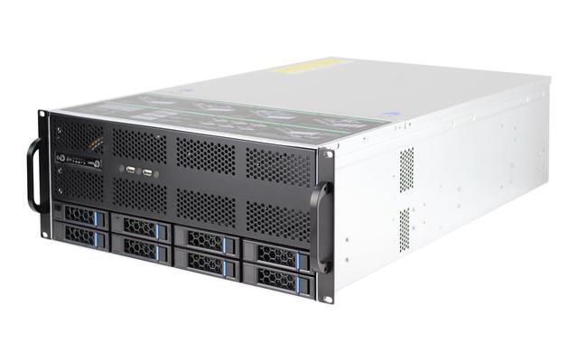 S465-12 4U Hot Swappable Storage Server 12 Drawer Storage 6GB/SAS Backplane Can Be Installed With 2 GPU Graphics Cards E-ATX Motherboard Power Supply Empty Chassis