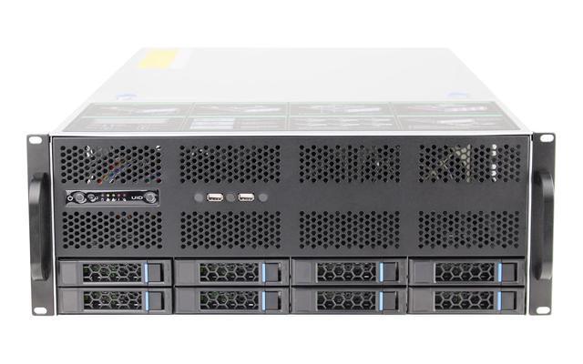 S465-12 4U Hot Swappable Storage Server 12 Drawer Storage 6GB/SAS Backplane Can Be Installed With 2 GPU Graphics Cards E-ATX Motherboard Power Supply Empty Chassis