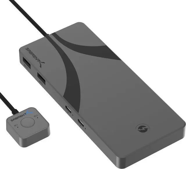 SABRENT Thunderbolt 4 KVM Switch with 8K Display and 60W Charging [SB-TB4K]