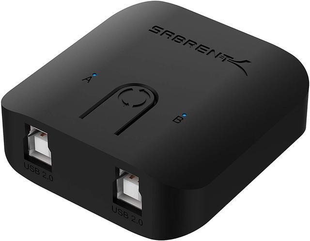 SABRENT USB 2.0 Sharing Switch For Multiple Computers And Peripherals LED Device Indicators (USB-SW20)