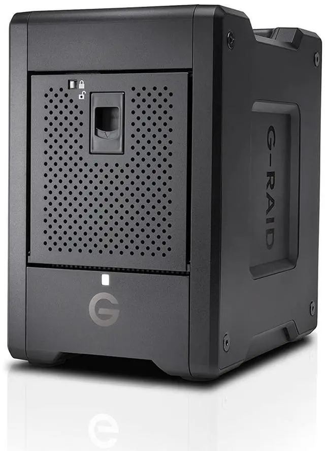 SanDisk Professional G-RAID Shuttle 4-Bay Thunderbolt 3 and USB-C RAID Array with 96TB (4x 24TB) Removable HDD