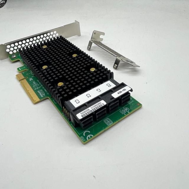 SAS3416 430-16i SATA/SAS HBA IT Mode Controller Card (=9400-16i) 12 Gbps PCIe 16 Port Support NVME HDD