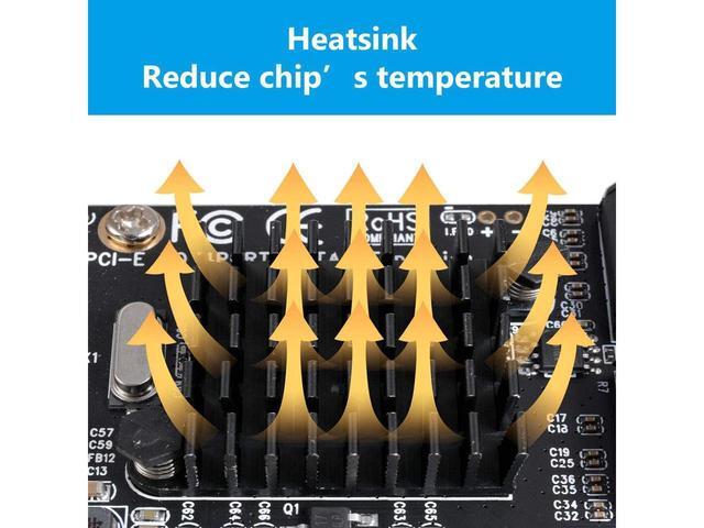 SATA Card 4 Port With 4 SATA Cables 6 Gbps SATA 3.0 Controller PCI Express Expression Card With Low Profile Bracket Support 4 SATA 3.0 Devices