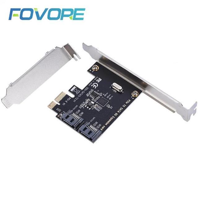 SATA Expansion Card 2 Port SATA 3.0 III 6Gbps PCI-e Expansion Card PCI Express SATA Adapter SATA To PCIe With Bracket