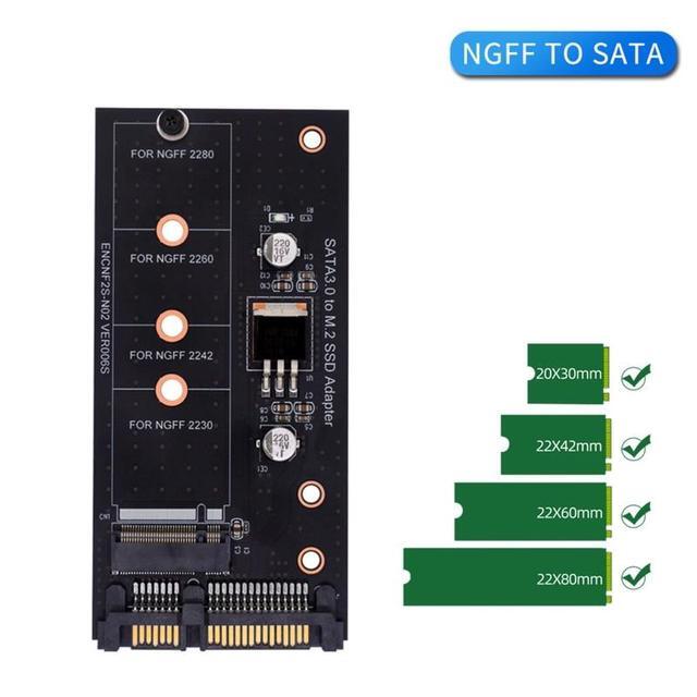 Sata3 To M2 Ngff Adapter Card Key B SSD Solid State Drive To 6G Interface Converter Card Capacity Expansion Board