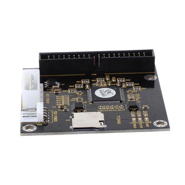 SD SDHC Memory Card TF IDE 3.5 40 Pin Male IDE Hard Disk Drive Adapter Converter