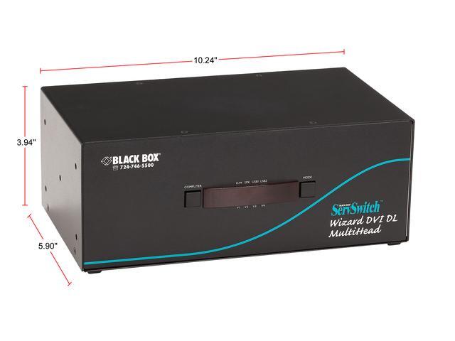 ServSwitch Wizard Dual-Link DVI Tri-Head With USB True Emulation