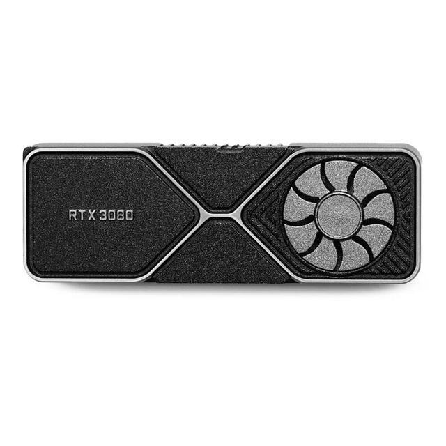 SHIFT Keycap RTX3080 Graphics Card Shape Metal Aluminum Alloy Keycap For Mechanical Keyboards