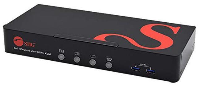 SIIG Full HD Quad-View 1080p HDMI KVM Switch MultiView Processor CEKV0A11S1
