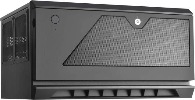 Silverstone CS381 Micro-ATX/Mini-DTX/Mini-ITX 8-Bay Hot-Swap 2.5"/3.5" SAS-12G NAS Storage Case With Two 120mm Dual Ball Bearing Fan Black