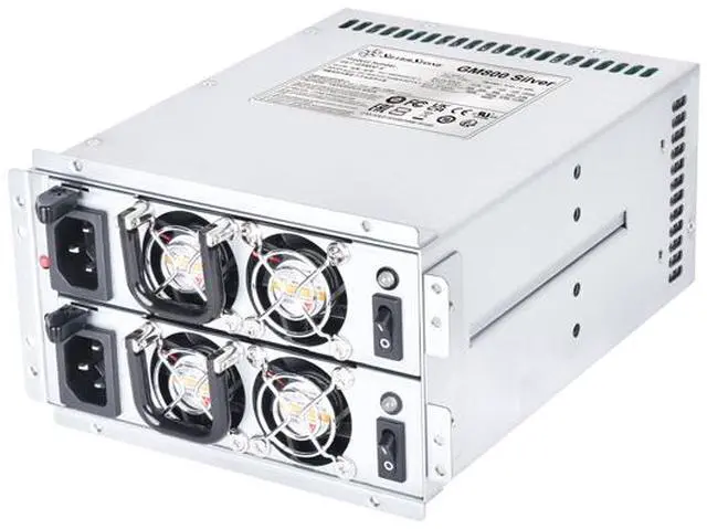Silverstone GM800 Silver Cybenetics Silver 800W mini redundant power supply