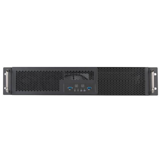Silverstone RM23-502-MINI 2U Dual 5.25" Drive Bay Micro-ATX Rackmount Industrial Server Chassis With USB 3.1 Gen1 Interface