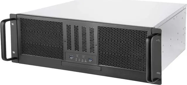 SilverStone RM41-506 Black SGCC 4U Rackmount Rackmount Server Chassis 6 x 5.25" drive bay External 5.25" Drive Bays