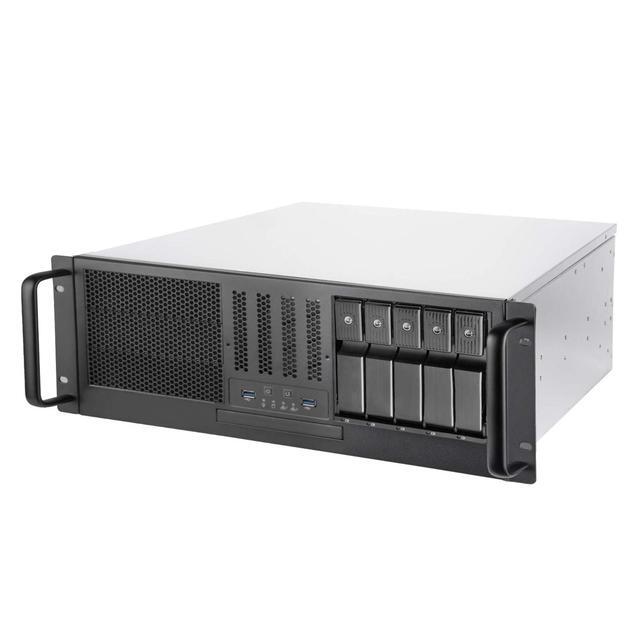 SilverStone RM41-H08 Silver SGCC 4U Rackmount Server Chassis 3 X 5.25" Drive Bay External 5.25" Drive Bays