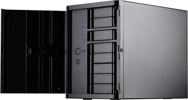 SilverStone Technology Premium Mini-Itx/DTX Small Form Factor NAS Computer Case Black