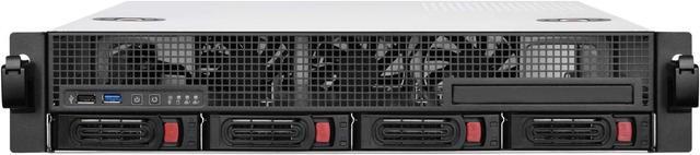 SilverStone Technology RM21-304 2U Micro-ATX Rackmount Server Chassis With Four 3.5" Hot-swap Bays SST-RM21-304