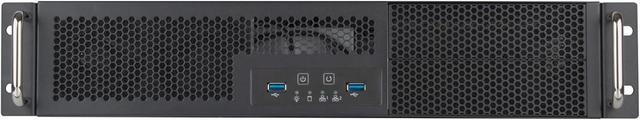 SilverStone Technology RM23-502-MINI 2U Dual 5.25'' Drive Bay Micro-ATX Rackmount Server Chassis SST-RM23-502-MINI