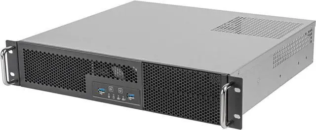 SilverStone Technology RM23-502-MINI 2U Dual 5.25'' Drive Bay Micro-ATX rackmount Server Chassis SST-RM23-502-MINI