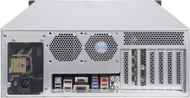 SilverStone Technology RM41-H08 4U Rackmount Server Case With 5 X 3.5 Hot-Swappable Bay And 3 X 5.25 Bays With USB 3.1 Gen 1 RM41-H08-x