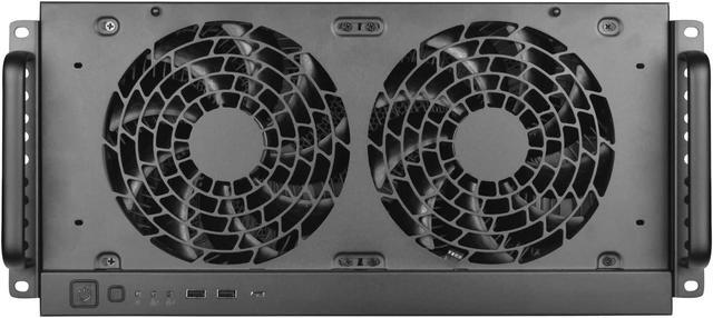 SilverStone Technology RM51 5U Rackmount Server Chassis With Dual 180mm Fans And Enhanced Liquid Cooling Capability