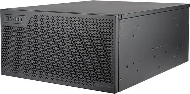 SilverStone Technology RM52 5U Rackmount Server Chassis with Dual 360mm Liquid Cooling Capability