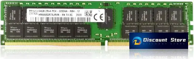 SK hynix 64GB 2Rx4 DDR4-3200AA Server Memory RAM HMAA8GR7AJR4N-XN TD AA Registered REG Memory 1.2V PIN-288