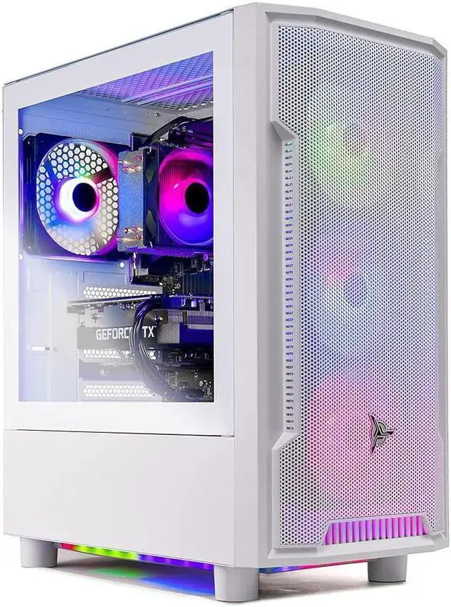 Skytech Archangel Gaming PC Desktop Intel i3 12100F 3.3 GHz (4.3GHz Turbo Boost) NVIDIA RTX 3050 6GB GDDR6 500GB SSD 16GB DDR5 RAM 5200 650W GOLD PSU Wi-Fi Win 11 Home