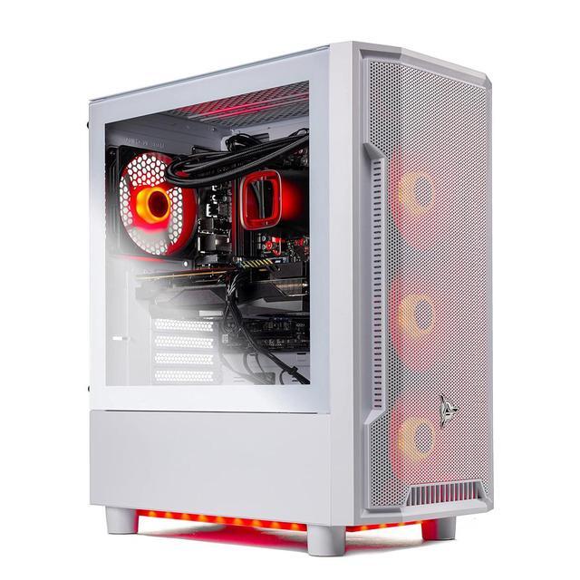 Skytech Archangel Gaming PC Desktop Ryzen 7 7700X 4.5 GHz (5.4GHz Turbo) AMD RX 7600 8GB 1TB NVMe SSD 32GB DDR5 RAM 5200 RGB 600W GOLD PSU 240mm ARGB AIO Wi-Fi Win 11