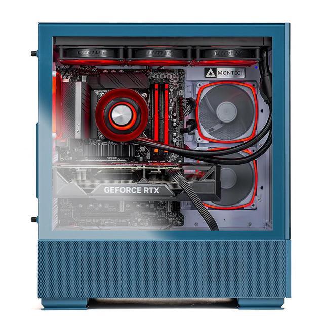 Skytech Azure Gaming PC AMD Ryzen 7 7800X3D 4.2GHz NVIDIA RTX 5080 16GB X670 Board 2TB Gen4 NVMe SSD 32GB DDR5 RAM 850W GOLD ATX 3 PSU 360 ARGB AIO Wi-Fi Win 11 Montech Sky Two