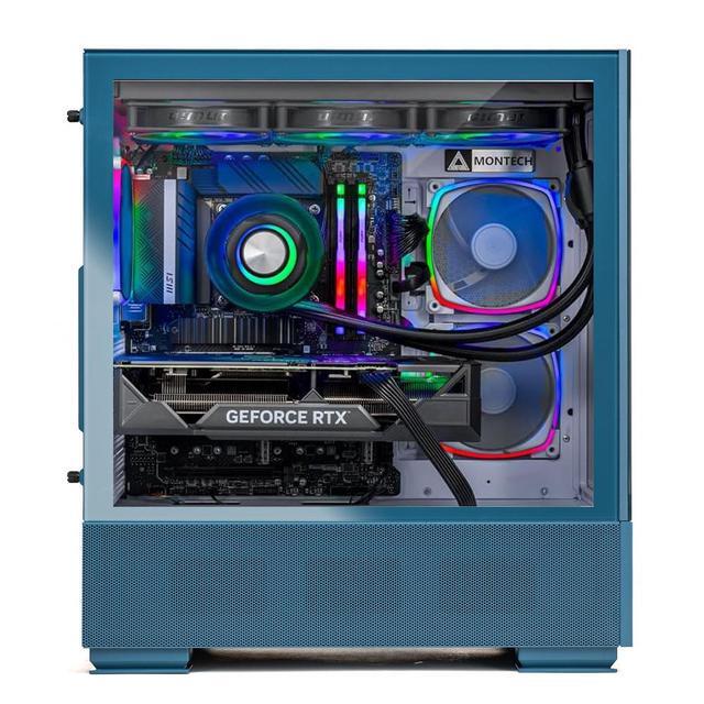 Skytech Azure Gaming PC AMD Ryzen 7 9800X3D 4.7GHz NVIDIA RTX 5080 16GB X870 Board 2TB Gen4 NVMe SSD 32GB DDR5 6000 850W GOLD ATX 3 PSU 360 ARGB AIO Wi-Fi Win 11 Montech Sky Two