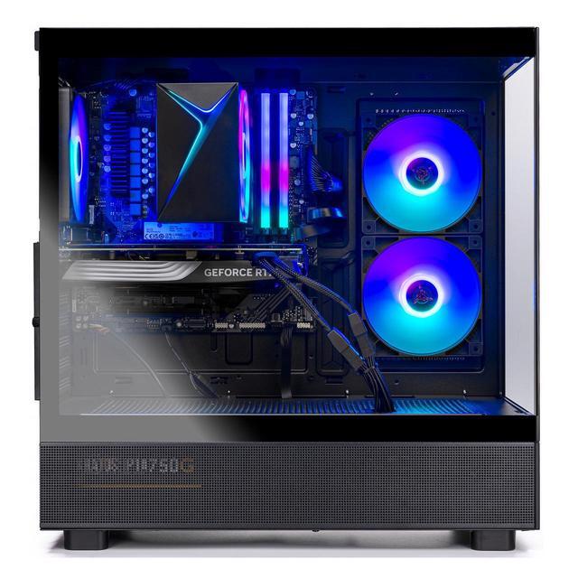 Skytech Azure Gaming PC Desktop Ryzen 7 7700 3.8 GHz (5.3GHz Turbo) NVIDIA RTX 5060 Ti 16GB GDDR7 1TB Gen4 NVMe SSD 32GB 5200Mhz DDR5 RAM RGB 650W GOLD PSU Wi-Fi Win 11 Montech XR