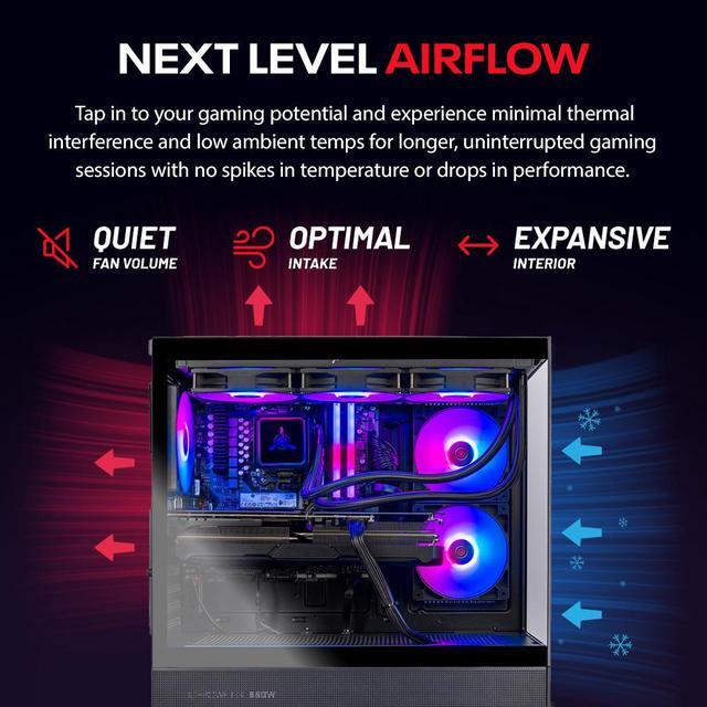 Skytech Azure Gaming PC Desktop Ryzen 7 7800X3D 4.2 GHz (5GHz Turbo) AMD RX 9070 XT 16GB 2TB Gen4 NVMe SSD 32GB DDR5 RAM 6000 RGB 850W GOLD ATX 3 PSU 360mm ARGB AIO Wi-Fi Win 11 Montech XR