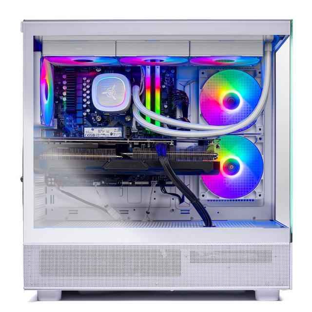Skytech Azure Gaming PC Desktop Ryzen 7 9700X 3.8 GHz (5.5GHz Turbo) NVIDIA RTX 5060 8GB 1TB NVMe SSD 32GB DDR5 RAM 5200 RGB 850W GOLD ATX 3 PSU 360mm ARGB AIO Wi-Fi Win 11 Montech XR