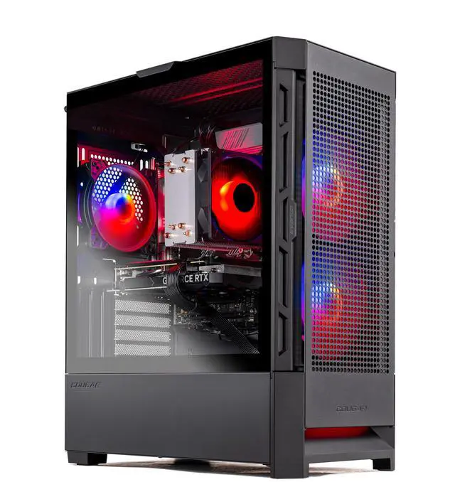 Skytech Blaze4 Mini Gaming PC Desktop Ryzen 7 7700 3.8 GHz (5.3GHz Turbo) NVIDIA RTX 5060 Ti 16GB 1TB Gen4 NVMe SSD 32GB DDR5 RAM 5200 RGB 650W GOLD PSU Wi-Fi Win 11