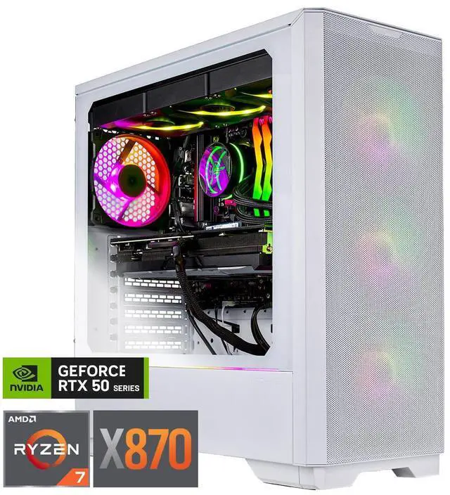 Skytech Eclipse Lite Gaming PC AMD Ryzen 7 9800X3D 4.7GHz NVIDIA RTX 5080 16GB X870 Motherboard 2TB Gen4 NVMe SSD 32GB DDR5 6000 850W GOLD ATX 3 PSU 360 ARGB AIO Wi-Fi Win 11 Phantek G360A