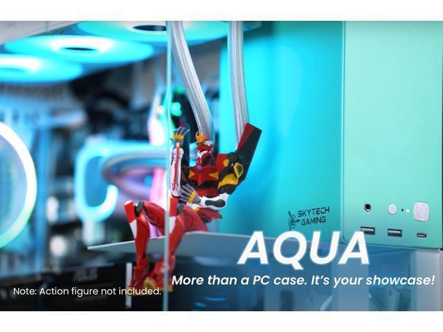 Skytech Gaming Aqua Desktop PC Ryzen 7 7700X 4.5 GHz (5.4GHz) NVIDIA RTX 5060 1TB Gen4 NVMe SSD 32GB DDR5 RAM 5600 RGB 850W GOLD ATX 3 PSU 360mm ARGB AIO Wi-Fi Win 11