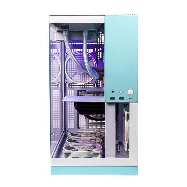 Skytech Gaming Aqua Desktop PC Ryzen 7 9700X 3.8 GHz (5.5GHz Turbo) NVIDIA RTX 5070 12GB 1TB Gen4 NVMe SSD 32GB DDR5 RAM RGB 850W GOLD ATX 3 PSU 360mm ARGB AIO Wi-Fi Win 11