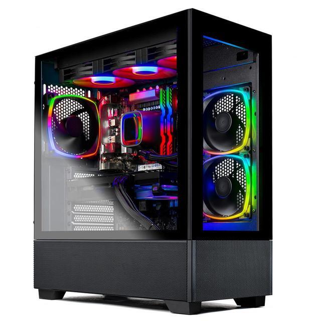 Skytech Gaming Azure Desktop PC Ryzen 7 7700X 4.5 GHz (5.4GHz Turbo) NVIDIA RTX 5060 Ti 16GB 2TB Gen4 NVMe SSD 32GB DDR5 RAM RGB 750W GOLD PSU 360mm ARGB AIO Wi-Fi Win 11