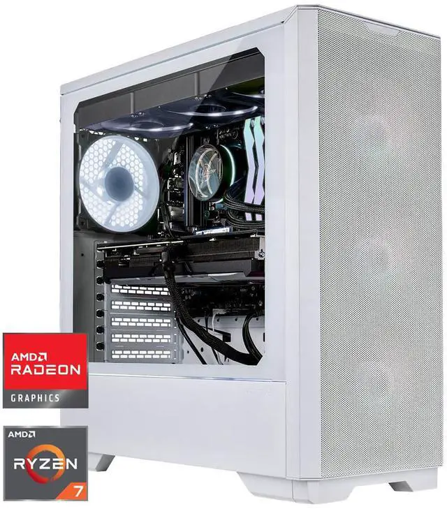 Skytech Gaming Eclipse Lite Desktop PC Ryzen 7 7800X3D 4.2 GHz (5GHz) AMD RX 9070XT 16GB 2TB Gen4 NVMe SSD 32GB DDR5 RAM 6000 RGB 850W GOLD ATX 3 PSU 360mm ARGB AIO Wi-Fi Win 11