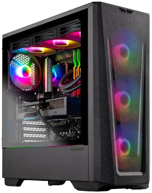 Skytech Gaming Eclipse Lite Desktop PC Ryzen 7 7800X3D 4.2 GHz (5GHz) NVIDIA RTX 5060 Ti 16GB 1TB Gen4 NVMe SSD 32GB DDR5 RAM 5200 RGB 650W GOLD PSU 360mm ARGB AIO Wi-Fi Win 11